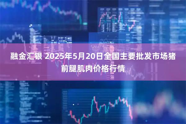 融金汇银 2025年5月20日全国主要批发市场猪前腿肌肉价格行情