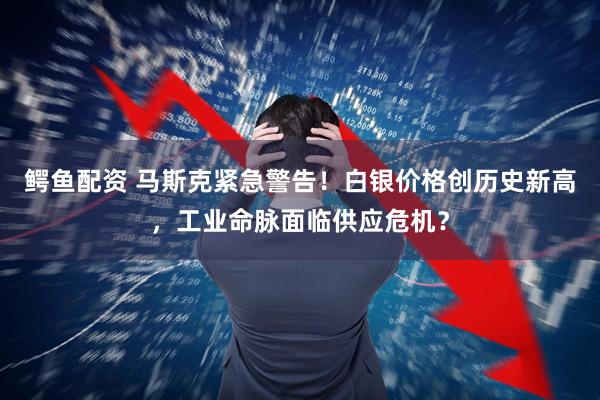 鳄鱼配资 马斯克紧急警告！白银价格创历史新高，工业命脉面临供应危机？